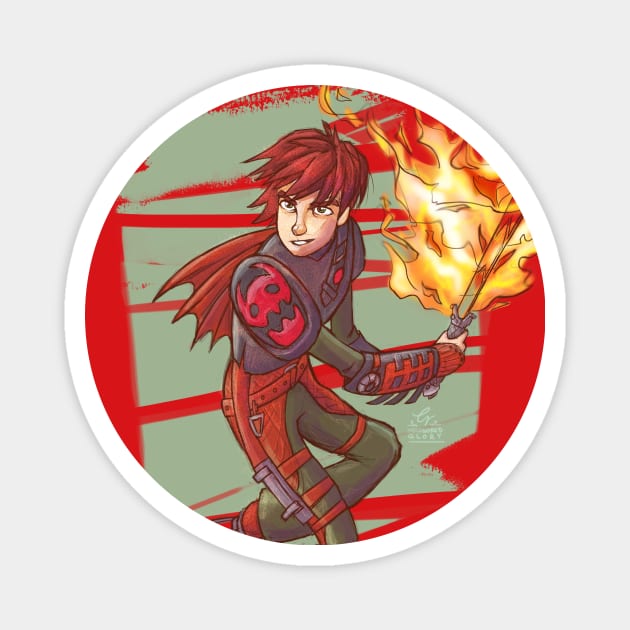 Hiccup, a Hero the Hard Way (textless) Magnet by inhonoredglory